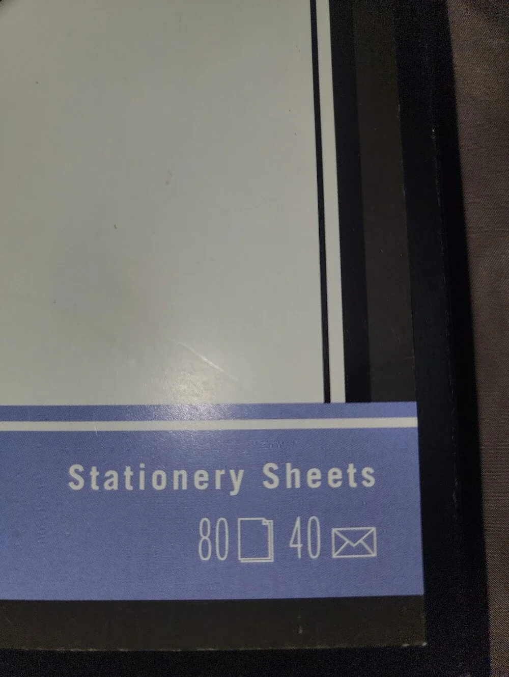 Hallmark Black and White Stationary Sheets Nib